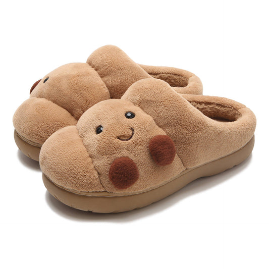 Croissant Cozy Bear Slippers