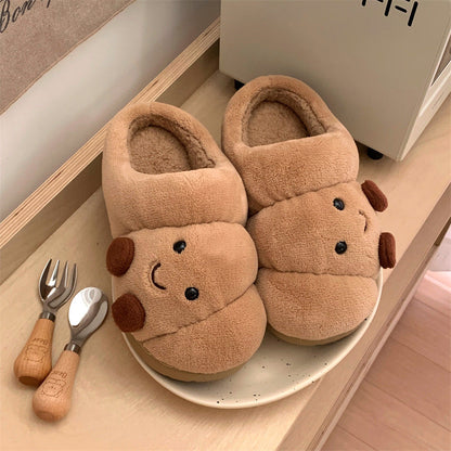Croissant Cozy Bear Slippers