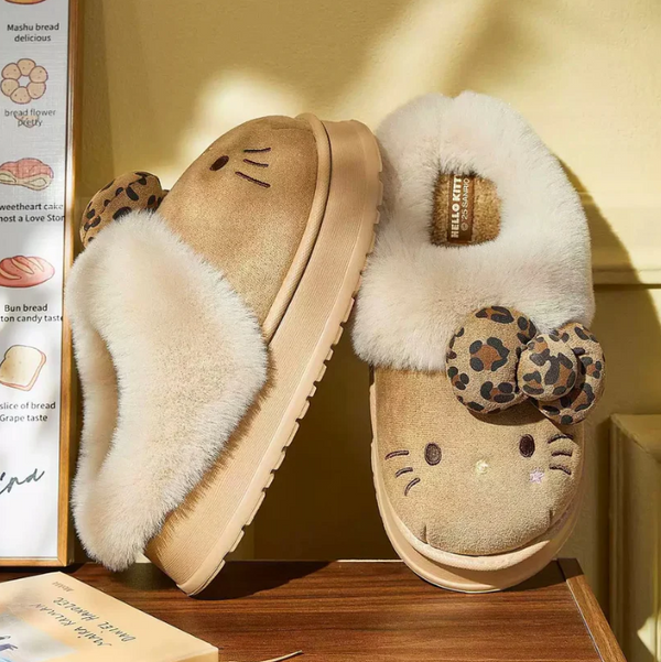 Cozy Kitty Plush Slippers