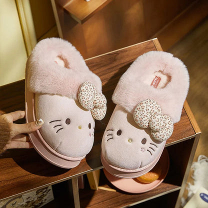 Cozy Kitty Plush Slippers